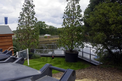 Site of Linnette's last mooring place, now a sea wall 2015